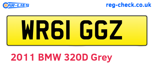 WR61GGZ are the vehicle registration plates.