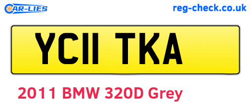 YC11TKA are the vehicle registration plates.