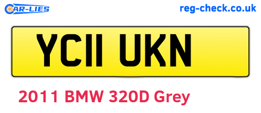 YC11UKN are the vehicle registration plates.