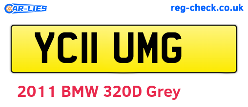 YC11UMG are the vehicle registration plates.