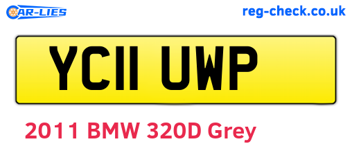 YC11UWP are the vehicle registration plates.