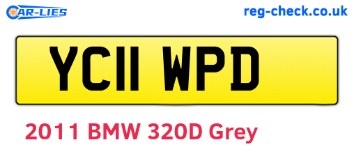 YC11WPD are the vehicle registration plates.