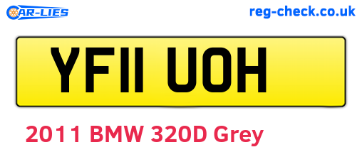 YF11UOH are the vehicle registration plates.