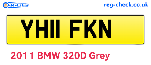 YH11FKN are the vehicle registration plates.