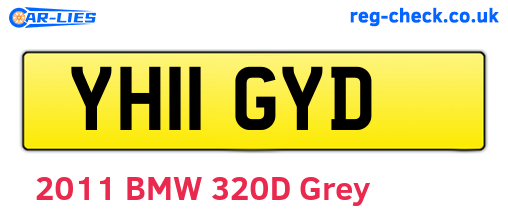 YH11GYD are the vehicle registration plates.