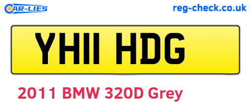 YH11HDG are the vehicle registration plates.