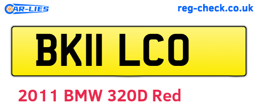 BK11LCO are the vehicle registration plates.