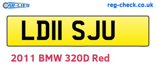 LD11SJU are the vehicle registration plates.