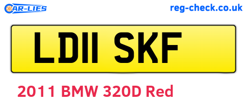 LD11SKF are the vehicle registration plates.