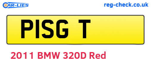 P1SGT are the vehicle registration plates.