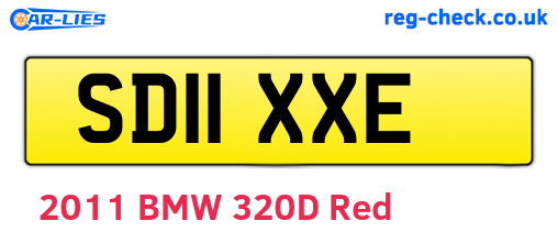 SD11XXE are the vehicle registration plates.