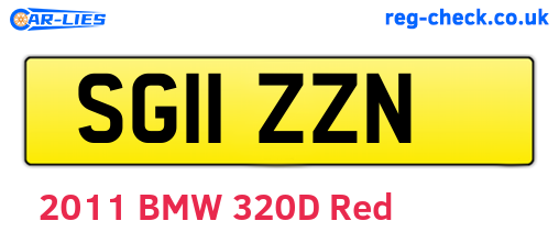 SG11ZZN are the vehicle registration plates.