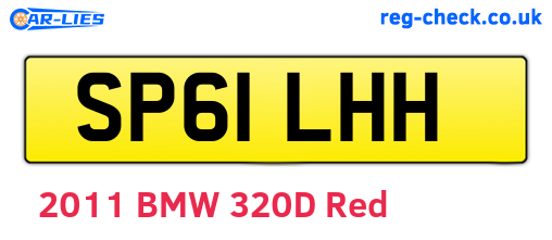 SP61LHH are the vehicle registration plates.