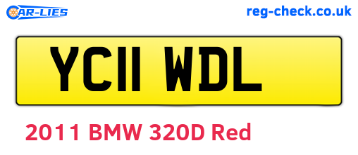 YC11WDL are the vehicle registration plates.