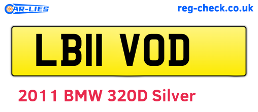 LB11VOD are the vehicle registration plates.