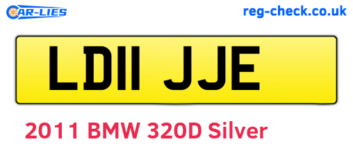 LD11JJE are the vehicle registration plates.