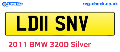 LD11SNV are the vehicle registration plates.