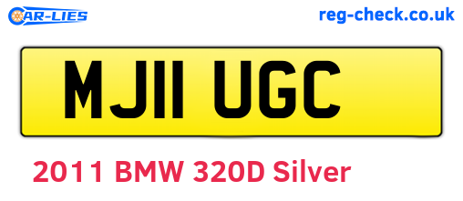 MJ11UGC are the vehicle registration plates.