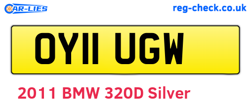 OY11UGW are the vehicle registration plates.