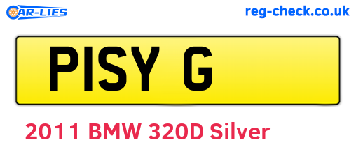 P1SYG are the vehicle registration plates.