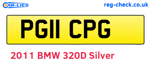 PG11CPG are the vehicle registration plates.