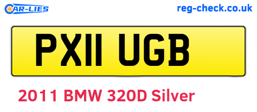 PX11UGB are the vehicle registration plates.