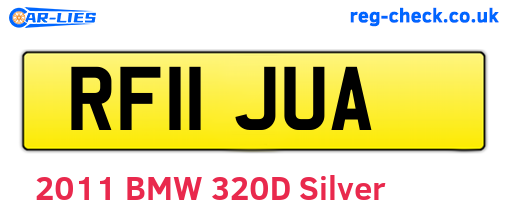 RF11JUA are the vehicle registration plates.