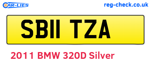 SB11TZA are the vehicle registration plates.