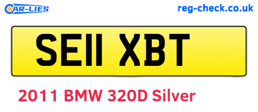 SE11XBT are the vehicle registration plates.