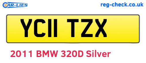 YC11TZX are the vehicle registration plates.