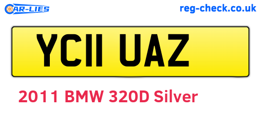 YC11UAZ are the vehicle registration plates.