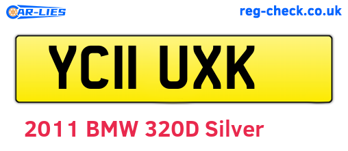 YC11UXK are the vehicle registration plates.