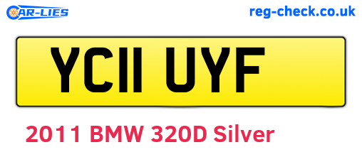 YC11UYF are the vehicle registration plates.
