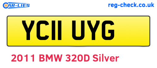 YC11UYG are the vehicle registration plates.