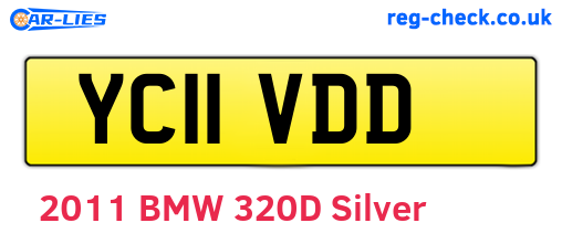 YC11VDD are the vehicle registration plates.