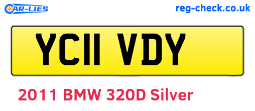 YC11VDY are the vehicle registration plates.