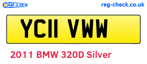 YC11VWW are the vehicle registration plates.