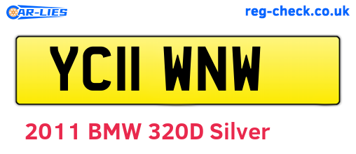 YC11WNW are the vehicle registration plates.