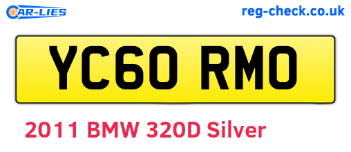 YC60RMO are the vehicle registration plates.