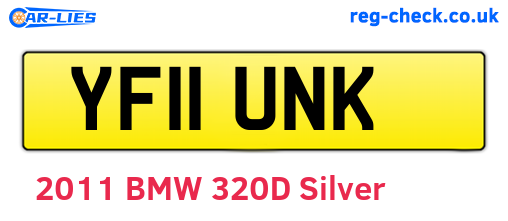 YF11UNK are the vehicle registration plates.