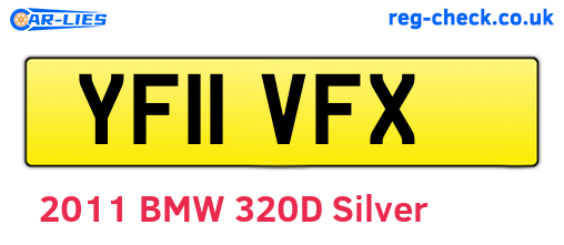 YF11VFX are the vehicle registration plates.