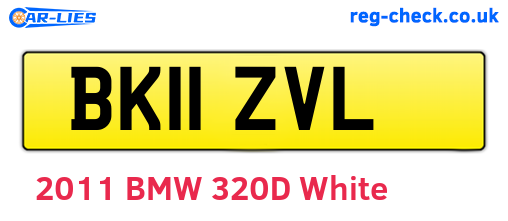 BK11ZVL are the vehicle registration plates.