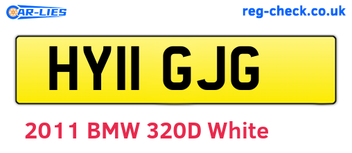 HY11GJG are the vehicle registration plates.