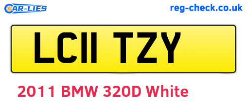 LC11TZY are the vehicle registration plates.