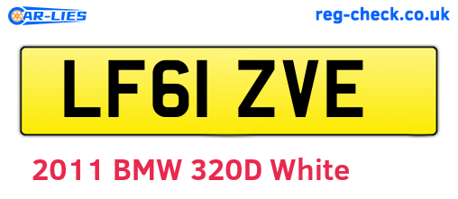 LF61ZVE are the vehicle registration plates.