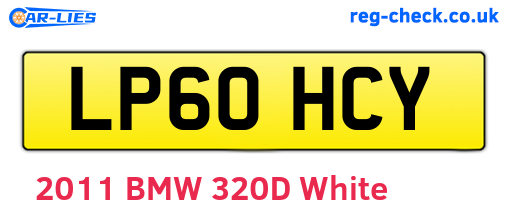 LP60HCY are the vehicle registration plates.