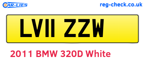 LV11ZZW are the vehicle registration plates.