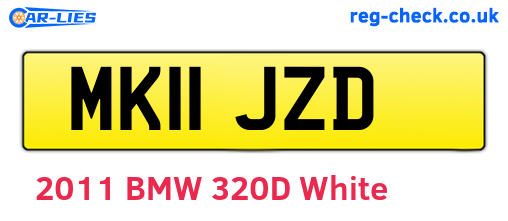 MK11JZD are the vehicle registration plates.