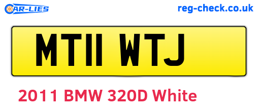 MT11WTJ are the vehicle registration plates.