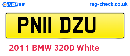 PN11DZU are the vehicle registration plates.